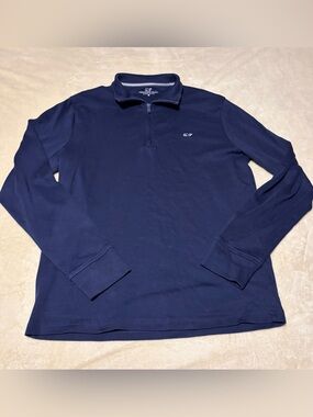 Vineyard Vines Navy Men’s Quarter-Zip Shirt Jacket